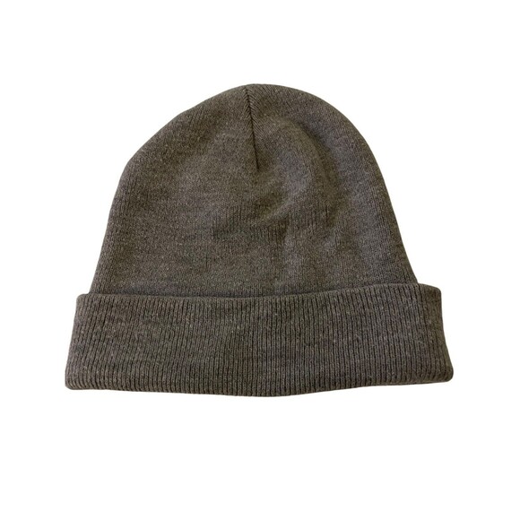 Carhartt Beanie Hat Cap Adult Grey Logo Made In USA - Picture 2 of 4